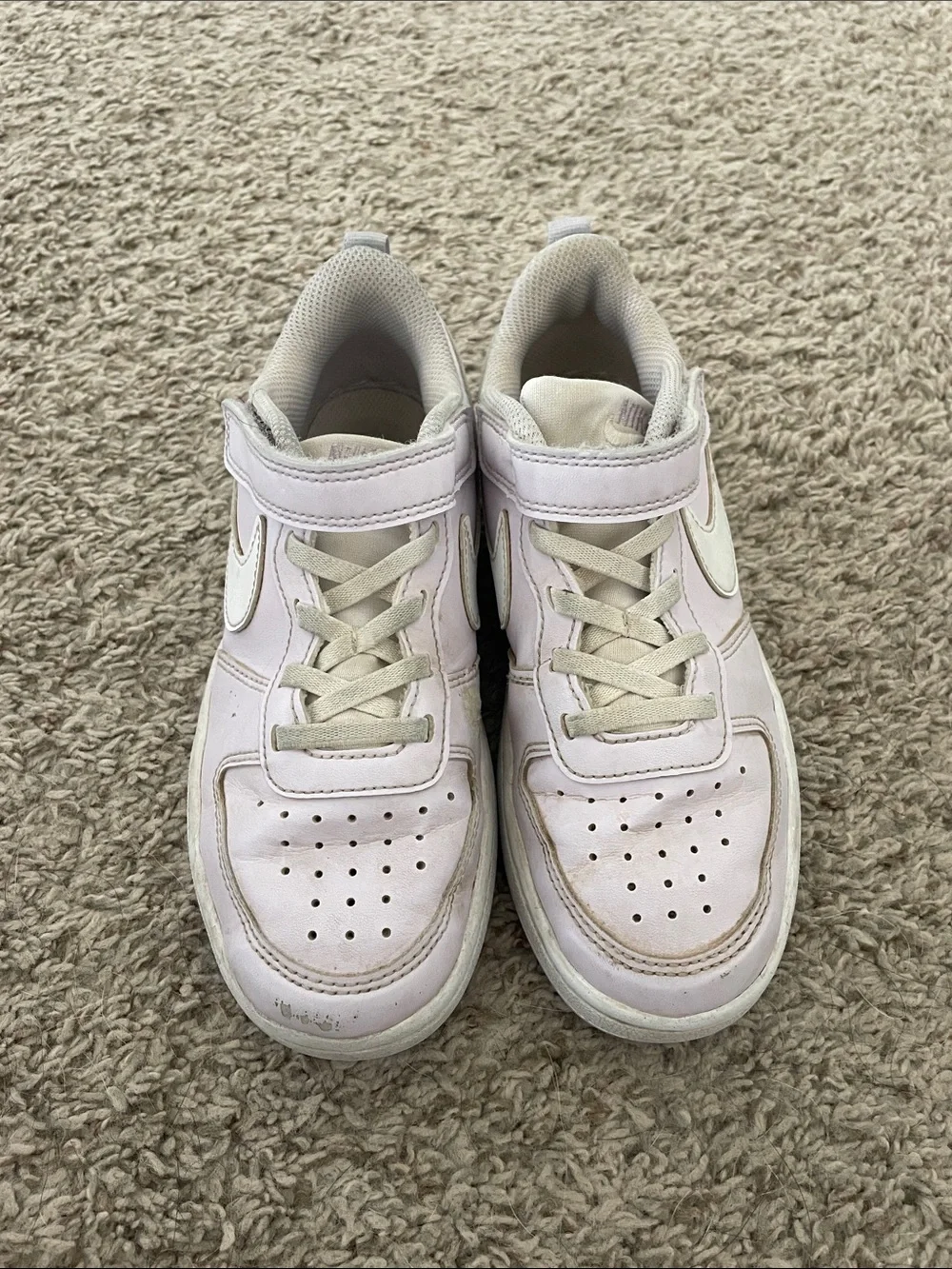 Nike Kids Velcro Sneakers with White Swoosh